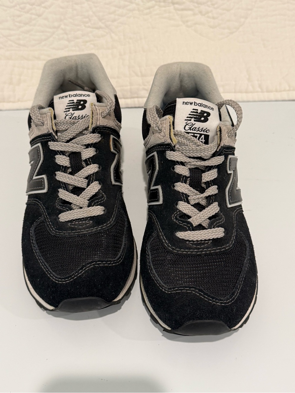 NWOT New Balance Navy and Gray Classic 574 Sneakers